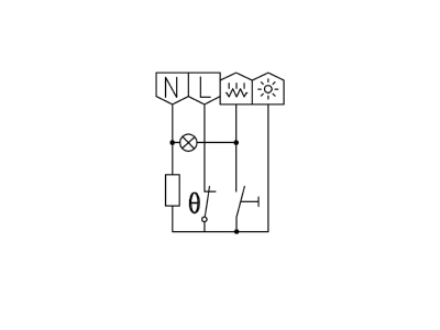 Anschlussbild Alre it RTBSU 401 052 21 Raumtemperaturregler Oeffner  Anzeige RTBSU 401 05221
