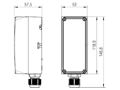 Mazeichnung Alre it RTKSA 001 200 Universalhermostat Hysterese 3K  TW