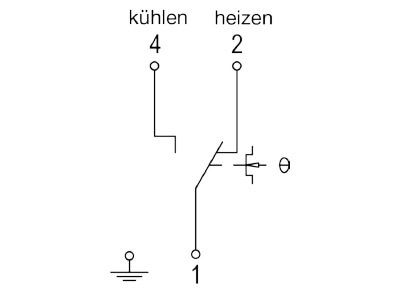 Anschlussbild Alre it RTKSA 101 110 Anlagenraumthermostat Hysterese1 3K  TW