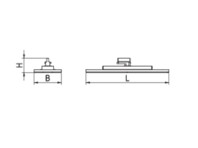 Line drawing Ridi Leuchten BRITT0580ND  0326692 Ceiling  wall luminaire LED exchangeable BRITT0580ND 0326692

