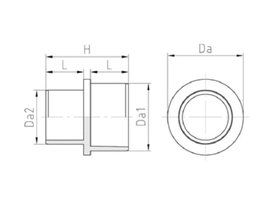 Dimensional drawing Jacob WJ D VPA 4 SW Sealing ring 14x0mm
