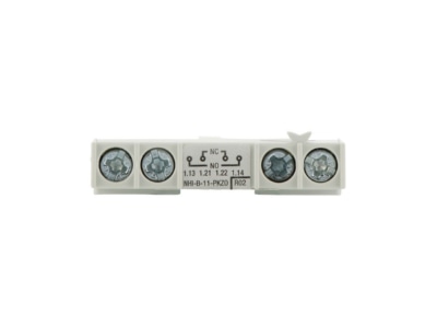 Front view 2 Eaton NHI B 11 PKZ0 Auxiliary contact block 1 NO 1 NC
