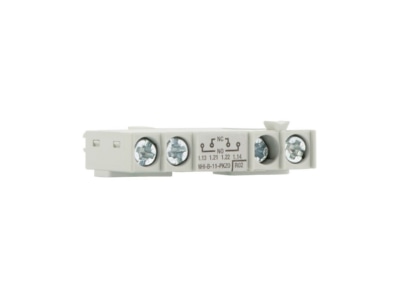 View right 1 Eaton NHI B 11 PKZ0 Auxiliary contact block 1 NO 1 NC
