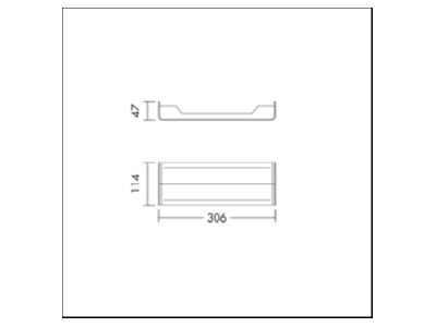 Dimensional drawing THORNeco ROXY CONNECTOR Mounting rail connectors 