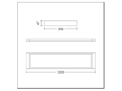 Dimensional drawing Zumtobel ROXY Suspension Kit Suspension cable for luminaires