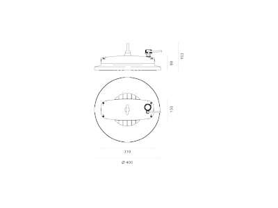 Mazeichnung Lichtline 439980150073 LED Hallenstrahler