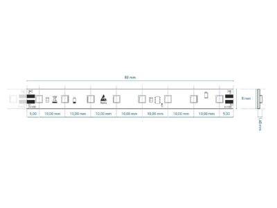 Mazeichnung Barthelme 50416333 LED Streifen 4 80m 24V 3000 K