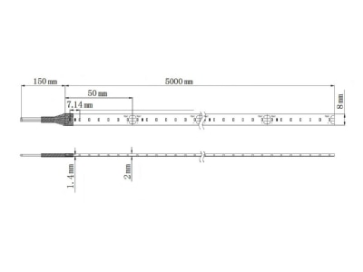 Mazeichnung Barthelme 51540233 LED Streifen 5m 24V 3000K IP54