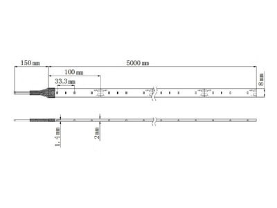 Mazeichnung Barthelme 51540428 LED Streifen 5m 12V 2700K IP54