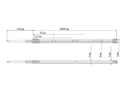 Mazeichnung Barthelme 51540734 LED Streifen 5m 24V 4000K IP66