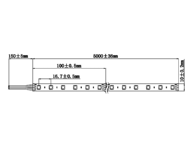 Mazeichnung Barthelme 51541331 LED STRIP BASIC RGB 500 cm 24V RGB