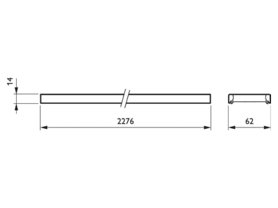 Mazeichnung Signify PLS LL523X LED  78918000 LED Lichttraeger 840  DALI LL523X LED 78918000