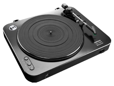 Ansicht schrg 2 Lenco LBT 120 sw Plattenspieler USB Direktantrieb