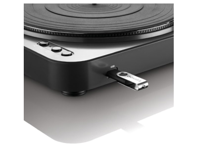 Produktbild Detailansicht 1 Lenco LBT 120 sw Plattenspieler USB Direktantrieb