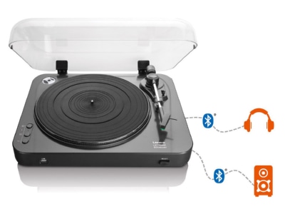 Product image detailed view 3 Lenco LBT 120 sw semi automatic record player black
