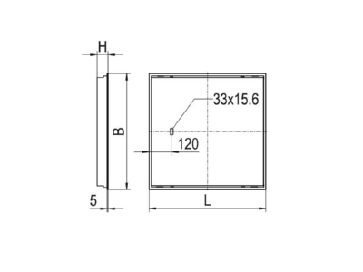 Dimensional drawing Ridi Leuchten EL EQ0622ND  0827798 Ceiling  wall luminaire EL EQ0622ND 0827798