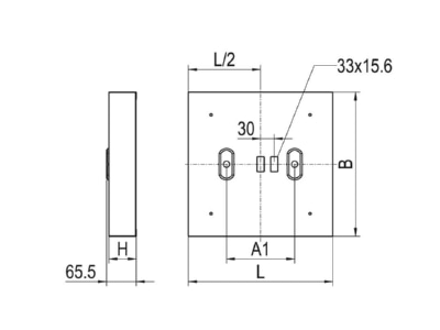 Dimensional drawing Ridi Leuchten LENSES AQ03  0627592 Ceiling  wall luminaire LENSES AQ03 0627592
