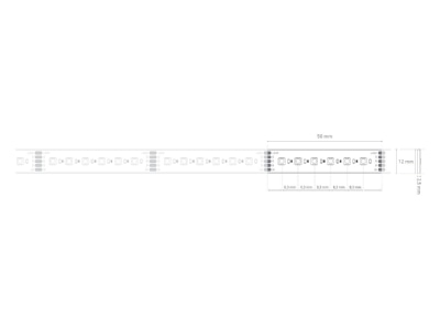 Ma�zeichnung Barthelme 51542628 LED Stripe BASIC 24V 5m RGB 2700 K