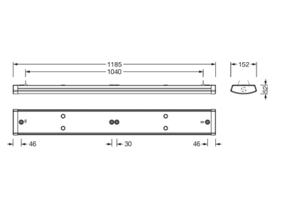 Ma�zeichnung Siteco 51LN12MKM40A LED Wand u Deckenleuchte MC  ML