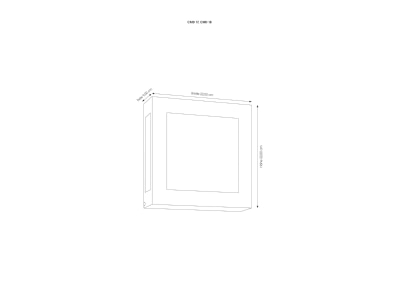 Dimensional drawing CMD Creativ 18 Luminaire for streets and places