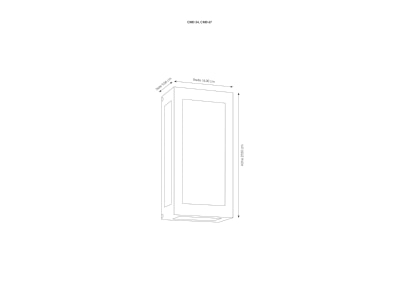 Dimensional drawing CMD Creativ 34 Luminaire for streets and places