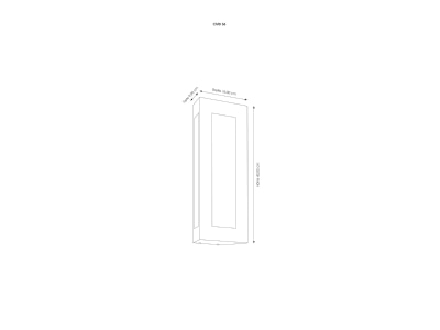 Dimensional drawing CMD Creativ 36 Luminaire for streets and places