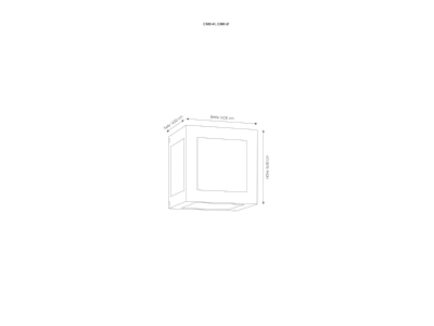 Dimensional drawing CMD Creativ 41 Luminaire for streets and places