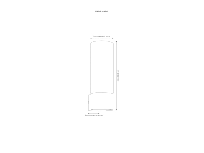 Dimensional drawing CMD Creativ 63 BM Luminaire for streets and places