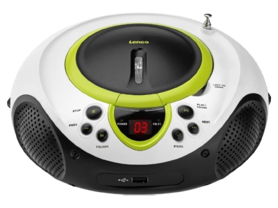 Produktbild Lenco SCD 38 USB green UKW Radio CD MP3 tragbar USB gruen