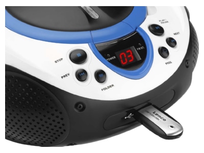 Product image 2 Lenco SCD 38 USB blue Portable radio recorder FM AM MP3