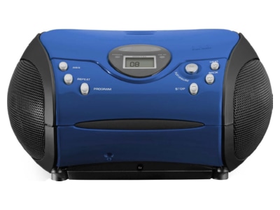 Produktbild Lenco SCD 24 blue black UKW Radio m CD stereo blau schwarz