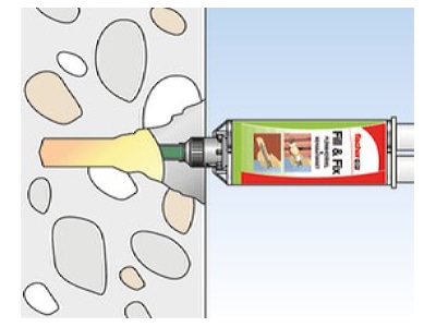 Detailed view 1 Fischer DE Fill Fix B  VE6  All purpose plug 8x10 5mm Fill Fix B  quantity  6 
