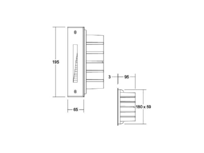 Mazeichnung Brumberg 60210183 LED Wandeinbauleuchte 230V