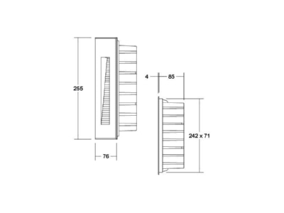 Mazeichnung Brumberg 60211183 LED Wandeinbauleuchte 230V