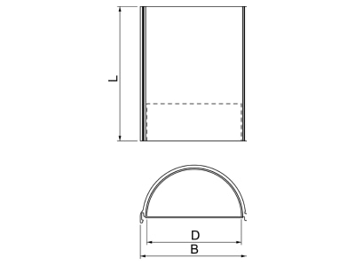 Dimensional drawing 2 OBO CTS HP200 Fire partitioning
