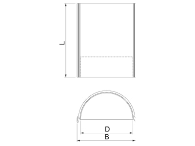 Dimensional drawing 3 OBO CTS HP200 Fire partitioning