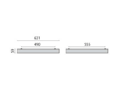 Dimensional drawing Performance in Light 86256010 Mounting kit for luminaires