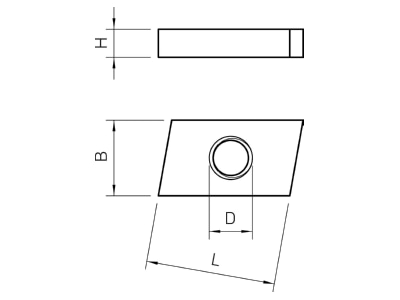 Dimensional drawing 2 OBO ACMSN M8 ZL T nut for channels M8