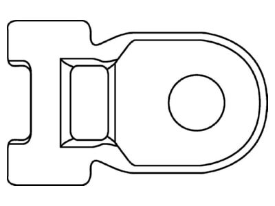 Mazeichnung 2 Hellermann Tyton HDM401 PA66HIRHSUVBK Befestigungssockel f schwere Kabelbind 