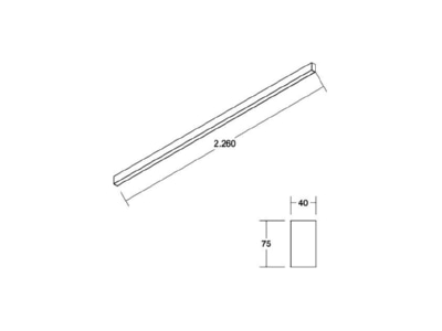 Dimensional drawing Brumberg 77134694 Ceiling  wall luminaire