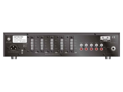 Rckseite Huber   Soehne WHD AMP550 Multikanalverstaerker AMP 550 100V sw