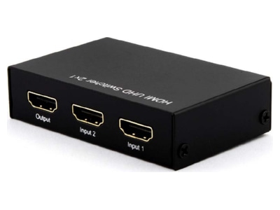 Back view E P Elektrik UHD21 Data switch 2x in 1x out