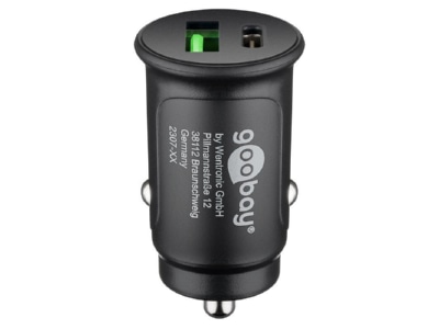 Detailansicht 2 Wentronic 59521 KFZ Schnellladegeraet Dual USB C 12 24V