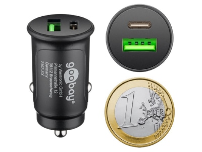 Detailansicht 4 Wentronic 59521 KFZ Schnellladegeraet Dual USB C 12 24V