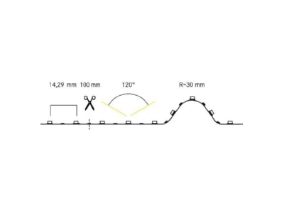 Mazeichnung Brumberg 15291004 LED Flexbandset 24V 4000K
