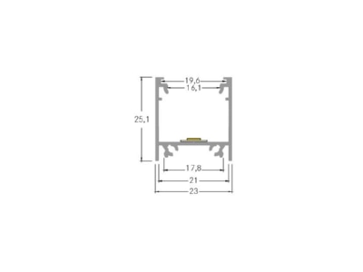 Dimensional drawing Brumberg 53922260 Mechanical accessory for luminaires