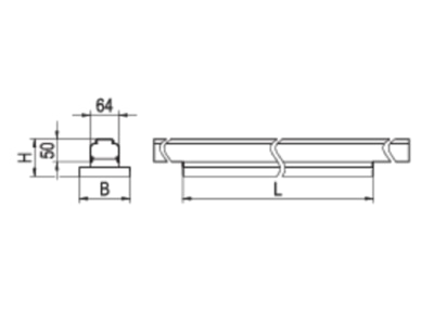 Line drawing Ridi Leuchten V LENSES DI  1522562 Gear tray for light line system V LENSES DI 1522562
