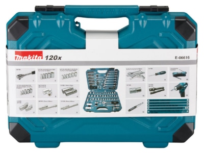Product image detailed view 6 Makita E 06616 Tool set 120 Case
